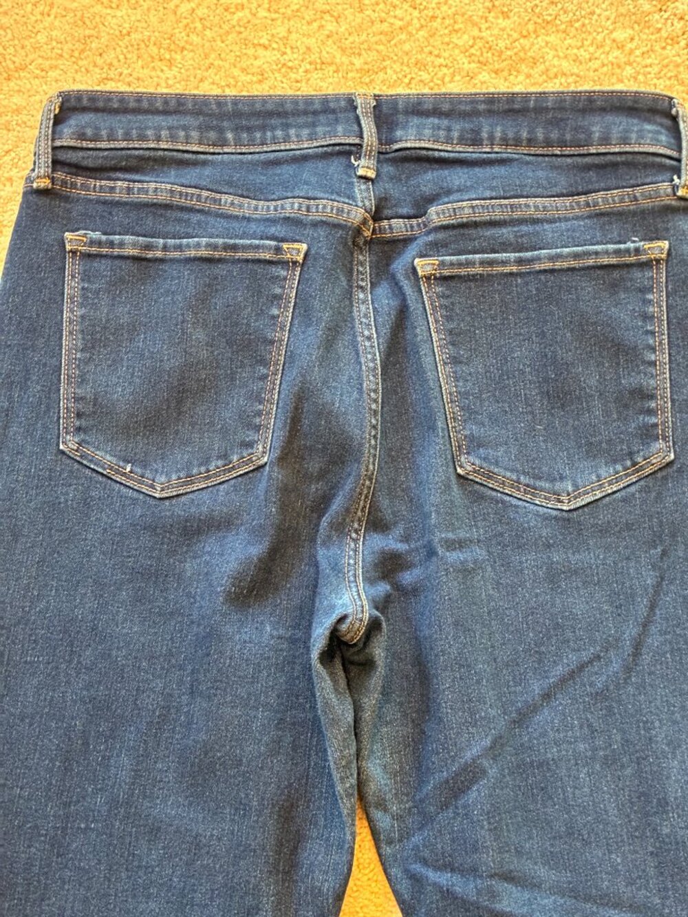 Old Navy Women's High-Rise Flare Dark Wash Jeans Pants - Picture 5 of 9